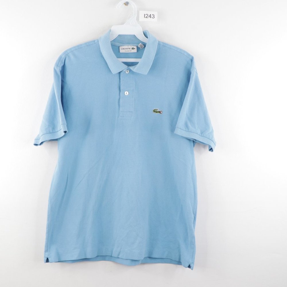 Lactose Classic Fit Croc Logo Polo Shirt Blue
